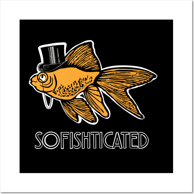 Sophisticated Goldfish Wall Art by LittleBunnySunshine